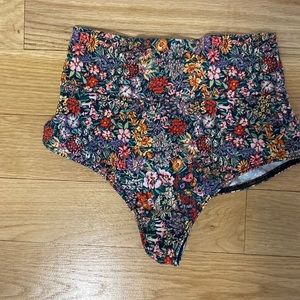 Montce Floral Added Coverage High Rise Bikini Bottom